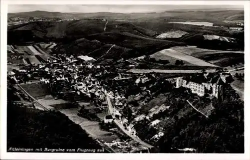 Ak Altleiningen in der Pfalz, Fliegeraufnahme