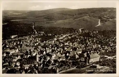 Ak Fellbach in Baden Württemberg, Fliegeraufnahme