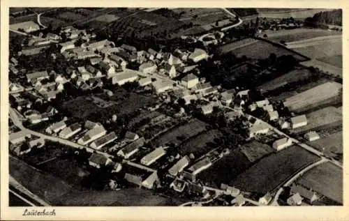 Ak Lauterbach Ebersbach Sachsen, Fliegeraufnahme