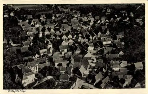 Ak Pretzfeld in Oberfranken, Fliegeraufnahme