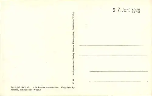 Ak Scheinfeld Mittelfranken, Fliegeraufnahme