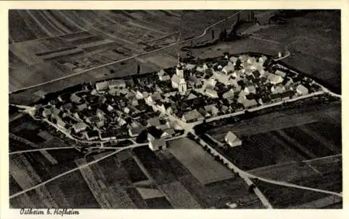 Ak Ostheim vor der Rhön Unterfranken, Fliegeraufnahme