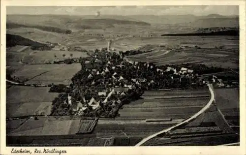 Ak Ederheim in Schwaben, Fliegeraufnahme