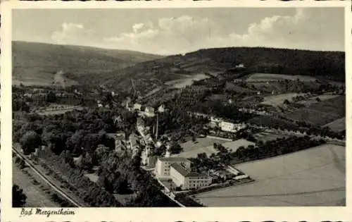 Ak Bad Mergentheim in Tauberfranken, Fliegeraufnahme, Kuranstalt Haus Schwaben