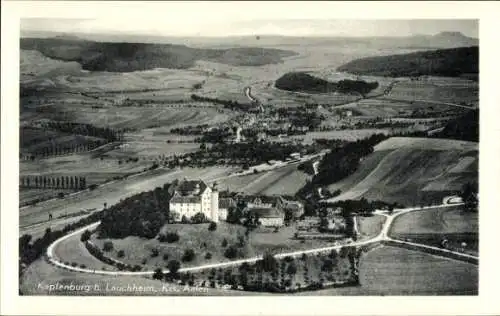 Ak Lauchheim im Ostalbkreis, Schloss Kapfenburg, Fliegeraufnahme