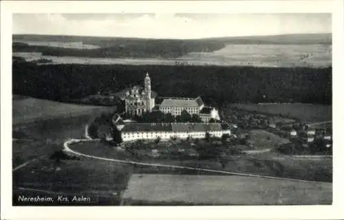 Ak Neresheim in Württemberg, Fliegeraufnahme
