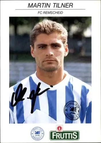 Autogrammkarte Fußballer Martin Tilner, FC Remscheid, Autogramm