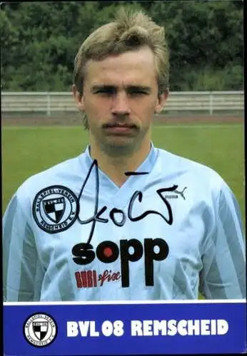 Autogrammkarte Fußballer Andreas Köhler, BVL 08 Remscheid, Autogramm