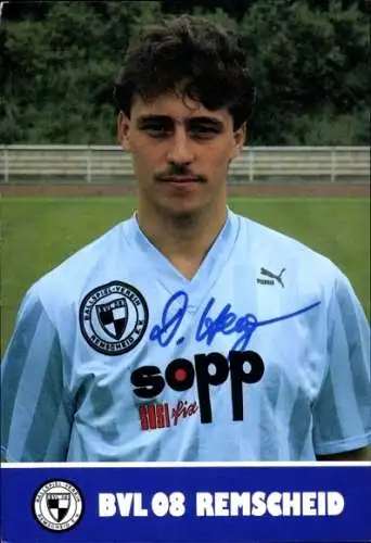 Autogrammkarte Fußballer Dirk Heyer, BVL 08 Remscheid, Autogramm