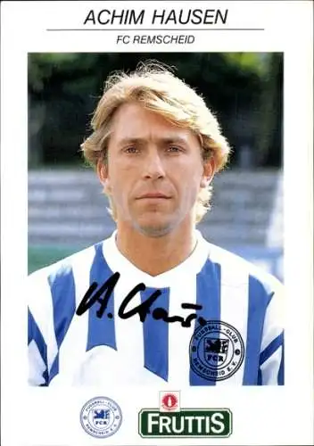Autogrammkarte Fußballer Achim Hausen, FC Remscheid, Autogramm