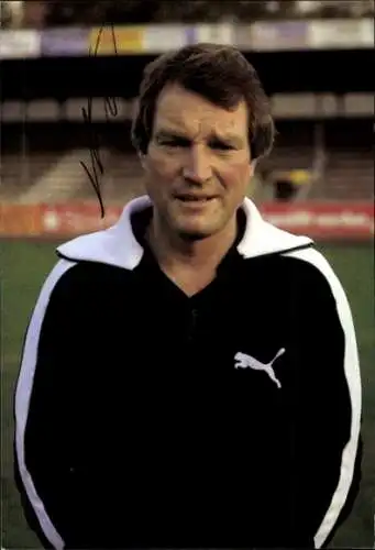Autogrammkarte Reinhard Schröder, Autogramm