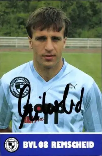 Autogrammkarte Fußballer Zjelko Nicolic, BVL 08 Remscheid, Autogramm