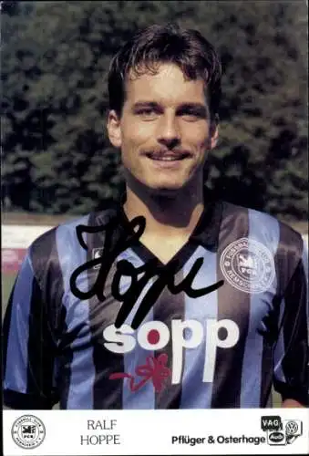 Autogrammkarte Fußballer Ralf Hoppe, FC Remscheid, Autogramm