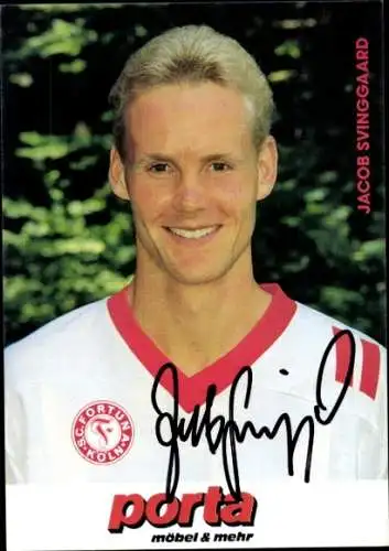 Autogrammkarte Fußballer Jacob Svinggaard, SC Fortuna Köln, Autogramm
