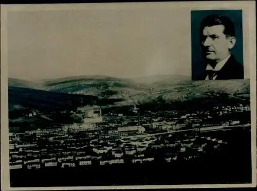 Foto Tödlicher Flugzeugunfall des Schuhkönigs Bata 1932, Tomáš Baťa, Portrait, Panorama Bata-Stadt