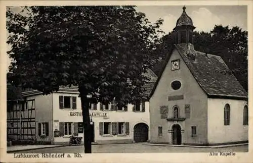 Ak Rhöndorf Bad Honnef am Rhein, alte Kapelle, Gasthaus
