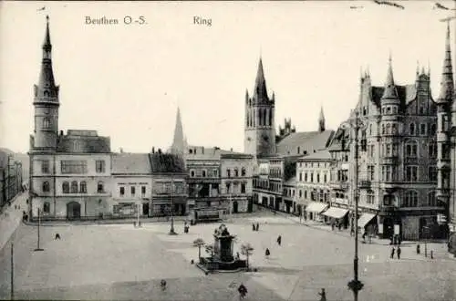 Ak Bytom Beuthen Oberschlesien, Ring