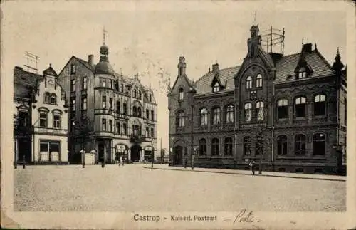 Ak Castrop Rauxel im Ruhrgebiet, Kaiserl. Postamt