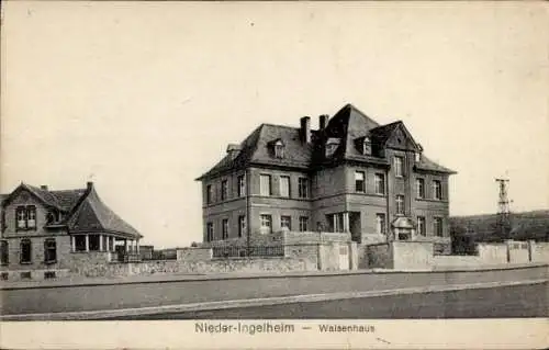 Ak Nieder Ingelheim am Rhein, Waisenhaus