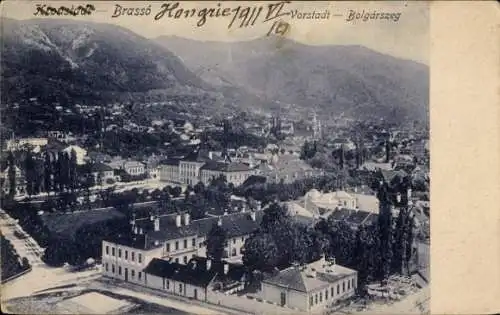 Ak Brașov Brassó Kronstadt Rumänien, Panorama, Vorstadt