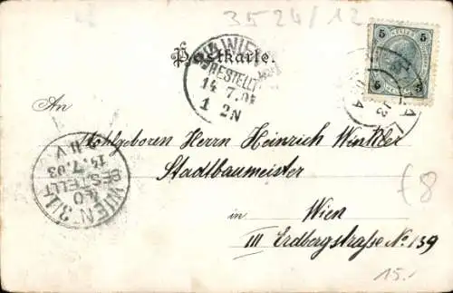 Ak Hall in Tirol, Unterer Platz