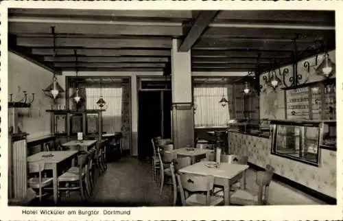 Ak Dortmund im Ruhrgebiet, Hotel Wicküler am Burgtor