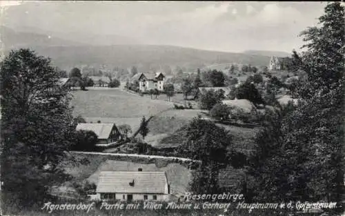 Ak Jagniątków Agnetendorf Jelenia Góra Hirschberg Riesengebirge Schlesien, Villen Alwine, Gerhardt