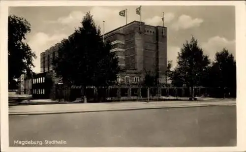 Ak Magdeburg an der Elbe, Magdeburg. Stadthalle.