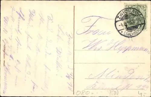 Ak Zwickau in Sachsen, Schwanenteich