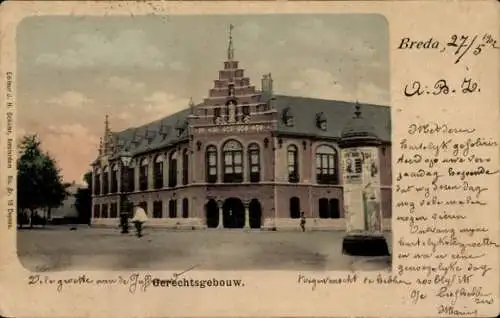 Ak Breda Nordbrabant Niederlande, Gerechtsgebouw