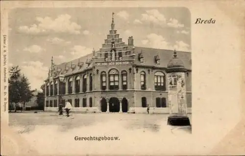 Ak Breda Nordbrabant Niederlande, Gerechtsgebouw