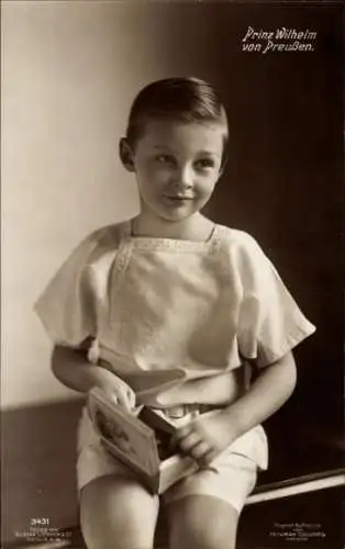 Ak Prinz Wilhelm von Preußen, Kinderportrait