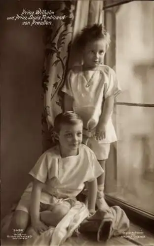 Ak Prinz Wilhelm von Preußen, Prinz Louis Ferdinand, Kinderportrait