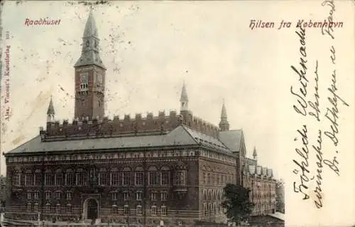 Ak København Kopenhagen Dänemark, Rathaus