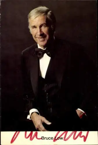 Ak Schauspieler Bruce Low, Portrait, Autogramm, Sänger