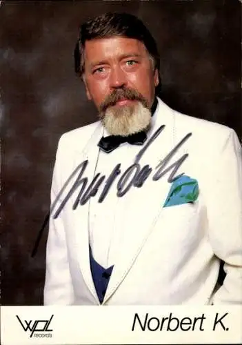 Foto Sänger Norbert K., Portrait, Autogramm