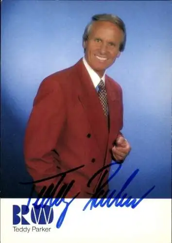 Foto Sänger Teddy Parker, Portrait, Autogramm