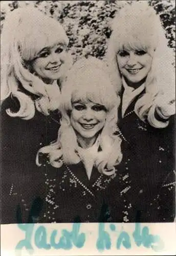 Foto Sängerinnen Jacob Sisters, Girlgroup, Portrait, Autogramm