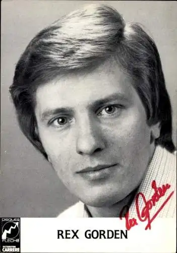 Foto Sänger Rex Gorden, Portrait, Autogramm