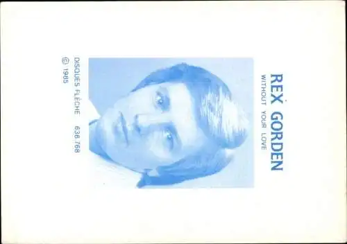 Foto Sänger Rex Gorden, Portrait, Autogramm
