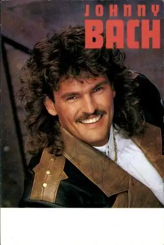 Foto Sänger Johnny Bach, Portrait, Autogramm
