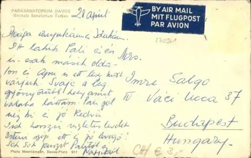 Ak Davos Kanton Graubünden, Parksanatorium