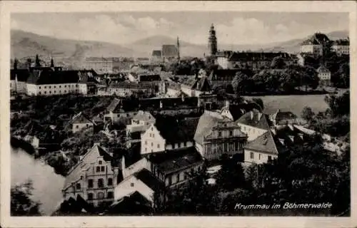 Ak Český Krumlov Böhmisch Krumau an der Moldau Krummau Südböhmen, Historische Stadtansicht, Be...