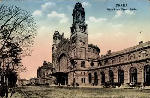 Ak Praha Prag Tschechien, Bahnhof