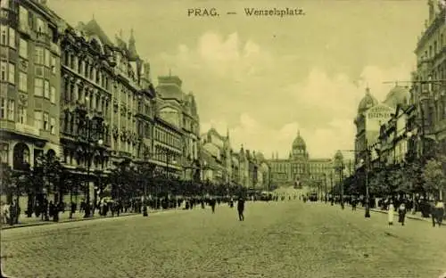 Ak Praha Prag Tschechien, Václavské náměstí, Wenzelsplatz