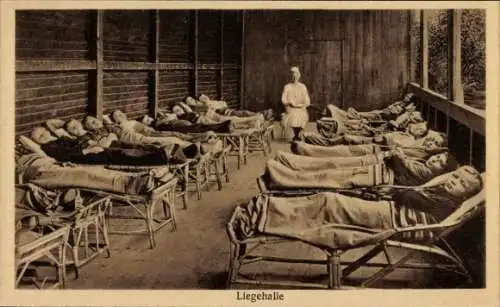 Ak Szklarska Poręba Schreiberhau Riesengebirge Schlesien, Liegehalle