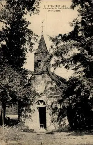 Ak Étoutteville Seine Maritime, Kapelle St. Come