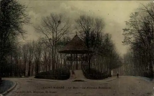 Ak Saint Mandé Val de Marne, Abzweigung, Wald, Kiosque Rustique