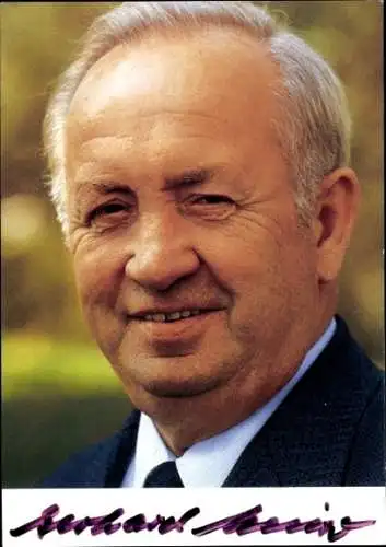 Foto Politiker Gerhard Weiser, Landwirtschaftsminister, Autogramm