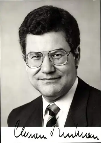 Foto Politiker Clemens Stroetmann, Staatssekretär beim Bundesminister für Umwelt, Autogramm